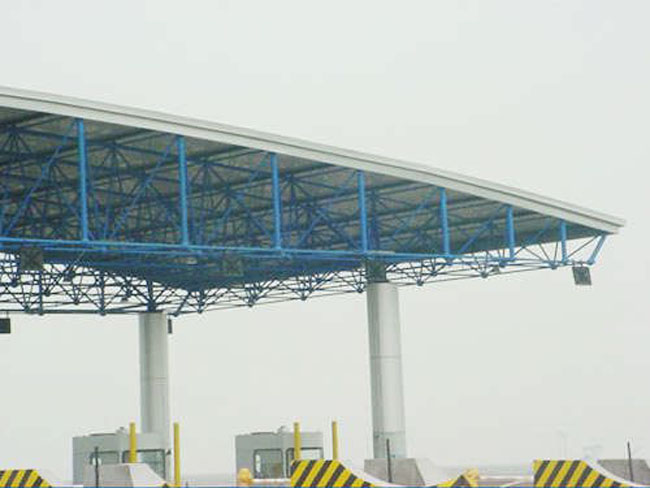 中山收费站网架工程